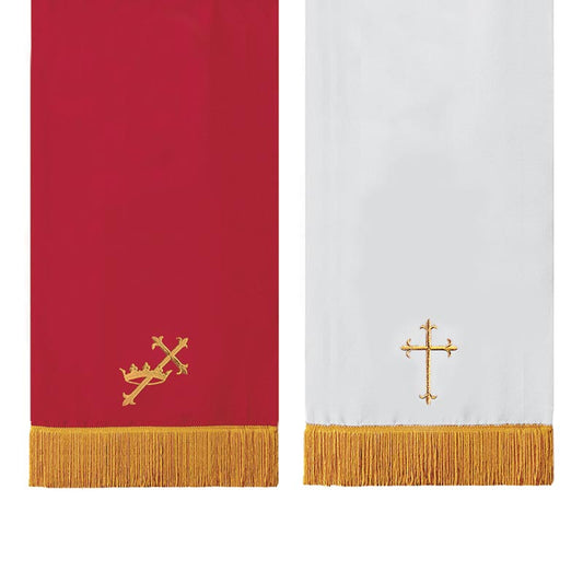 Reversible Communion Table Runner - Red/White