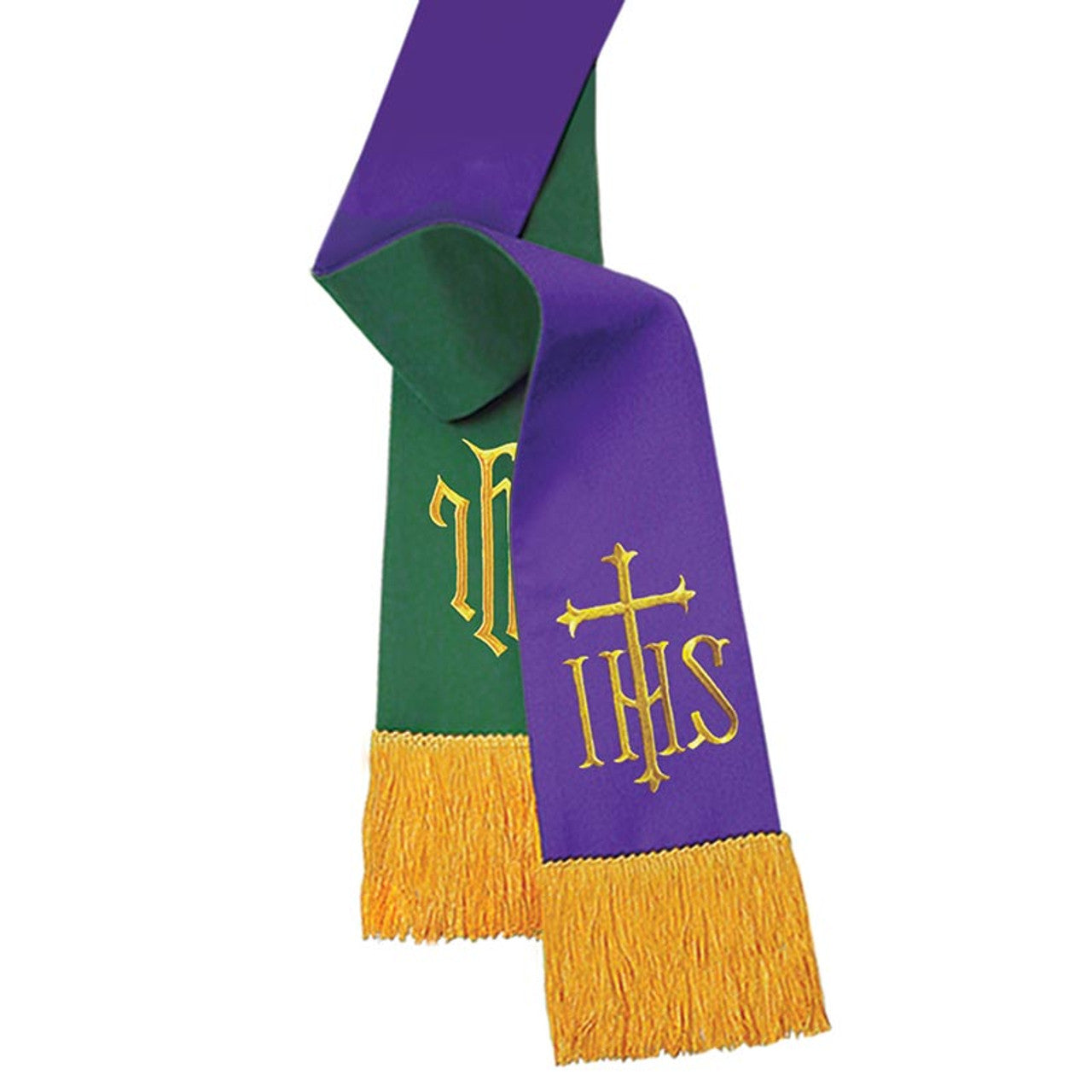 Reversible Bible Marker - Hunter Green/Purple