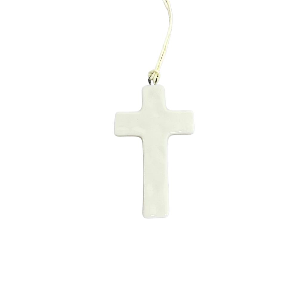 Small Porcelain Hanging Cross