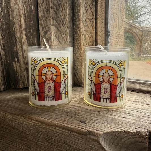 Sacred Heart 24hr Votive Lights, Pack of 4