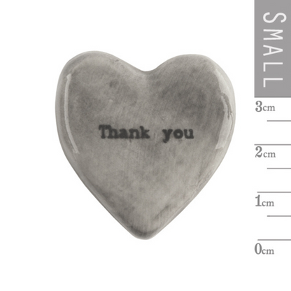 Rustic Heart Token-Thank you