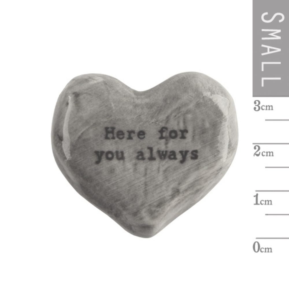 Rustic Heart Token-Here for you always