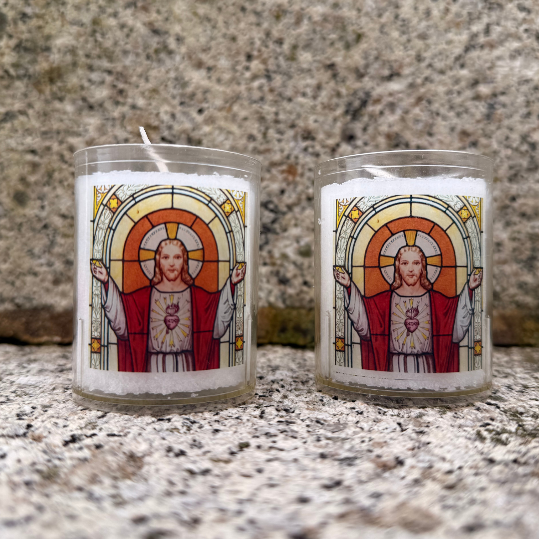 Sacred Heart 24hr Votive Lights, Pack of 4