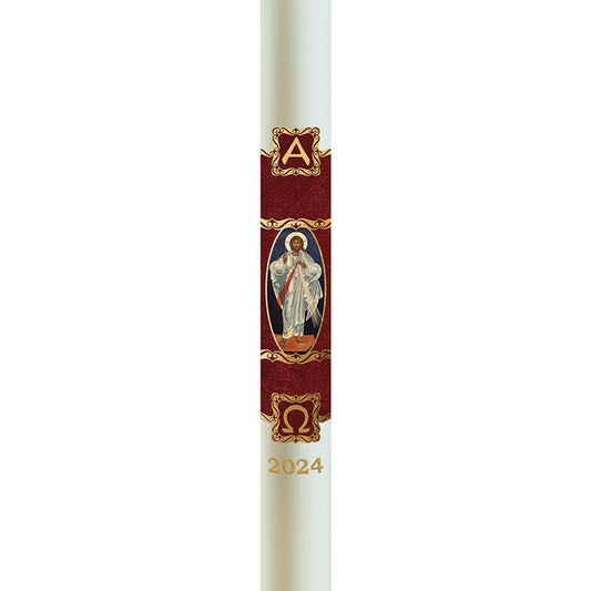 No 4 Christus Rex Paschal Candle