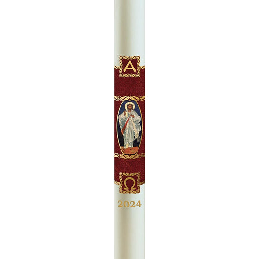 No 9 Christus Rex Paschal Candle