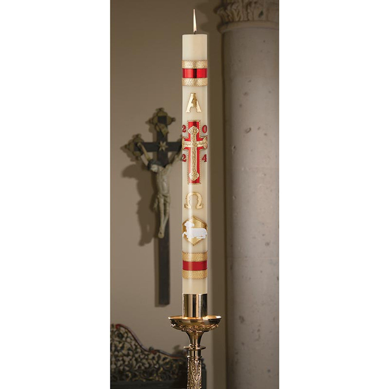 No 9 Lamb of God Paschal Candle