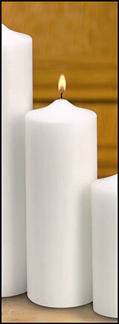 Plain Memorial Pillar Candle