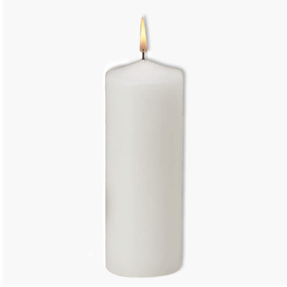 Plain Memorial Pillar Candle