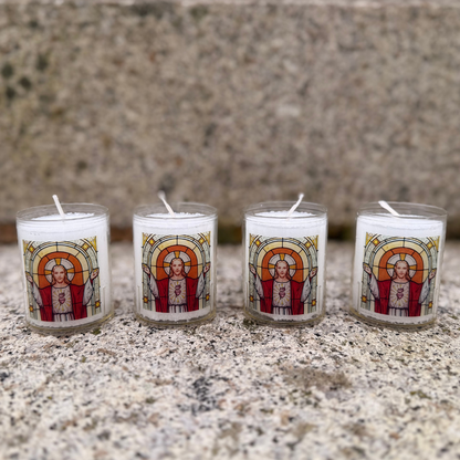 Sacred Heart 24hr Votive Lights, Pack of 4