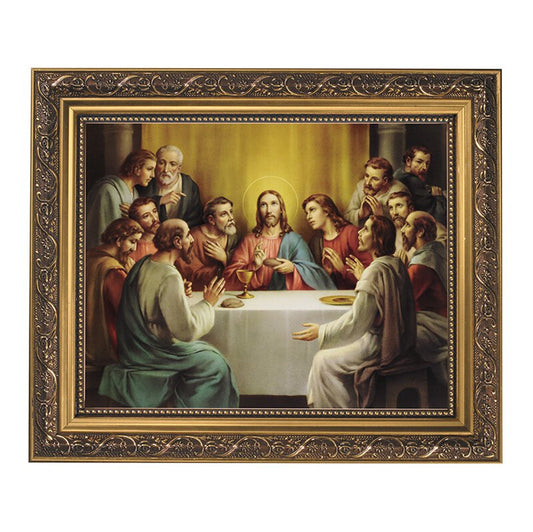 The Last Supper Gold Tone Framed Print (79-029)