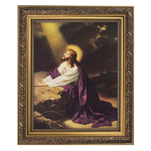 Gethsemane Gold Tone Framed Print