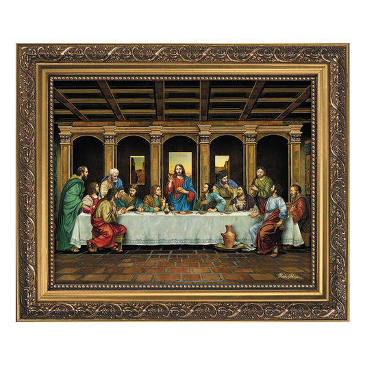 The Last Supper Gold Tone Framed Print (79-1007)