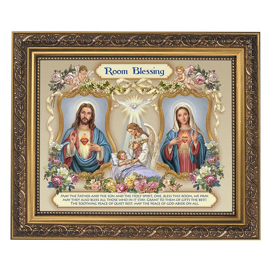 Room Blessing Gold Tone Framed Print