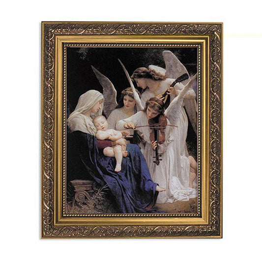 Bouguereau: Song of the Angels Gold Tone Framed Print