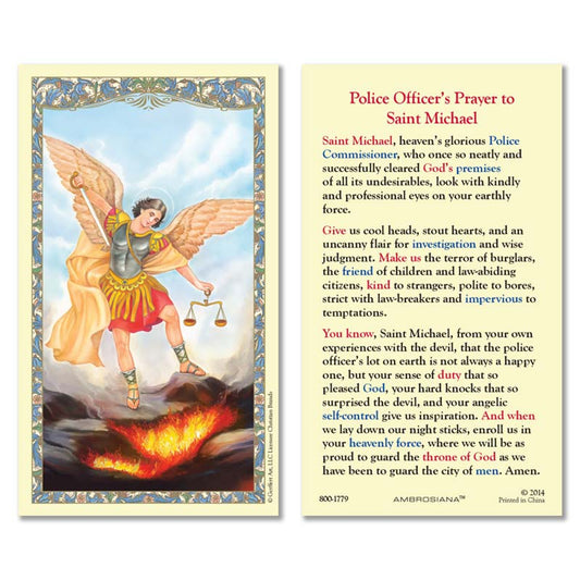 Saint Michael Laminated Holy Card - 25/pk (800-1779)