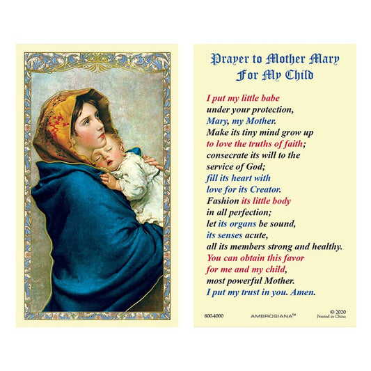 Madonna of the Streets Laminated Holy Card - 25/pk