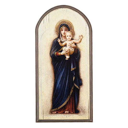 Arched Plaque - Madonna and Child