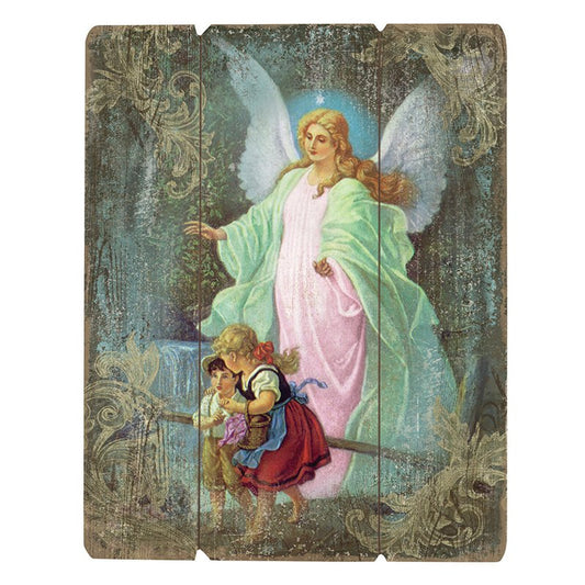 Wood Pallet Sign - Guardian Angel