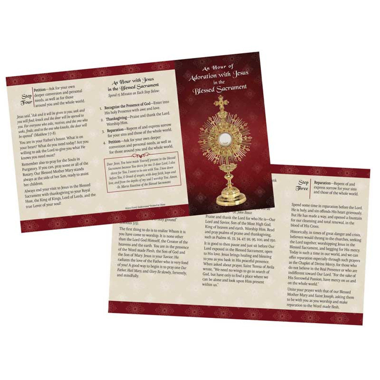 Adoration Trifold Card - 24/pk