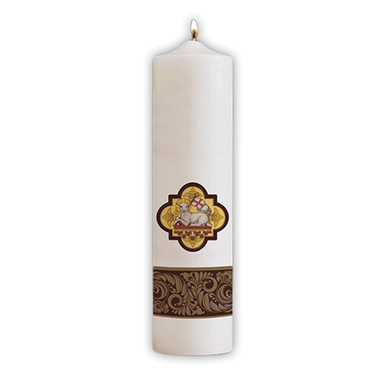 Christ Candle, Pillar, Agnus Dei 1/bx, 4 bx/cs