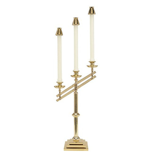 Three-Light Adjustable Candelabra