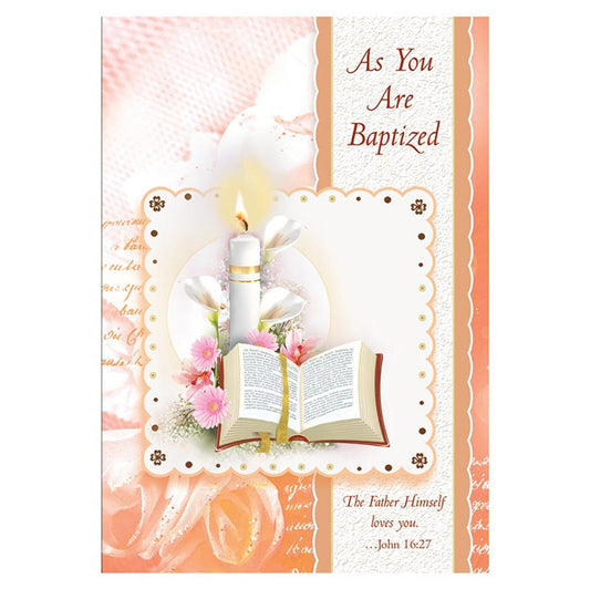 As You Are Baptized Card