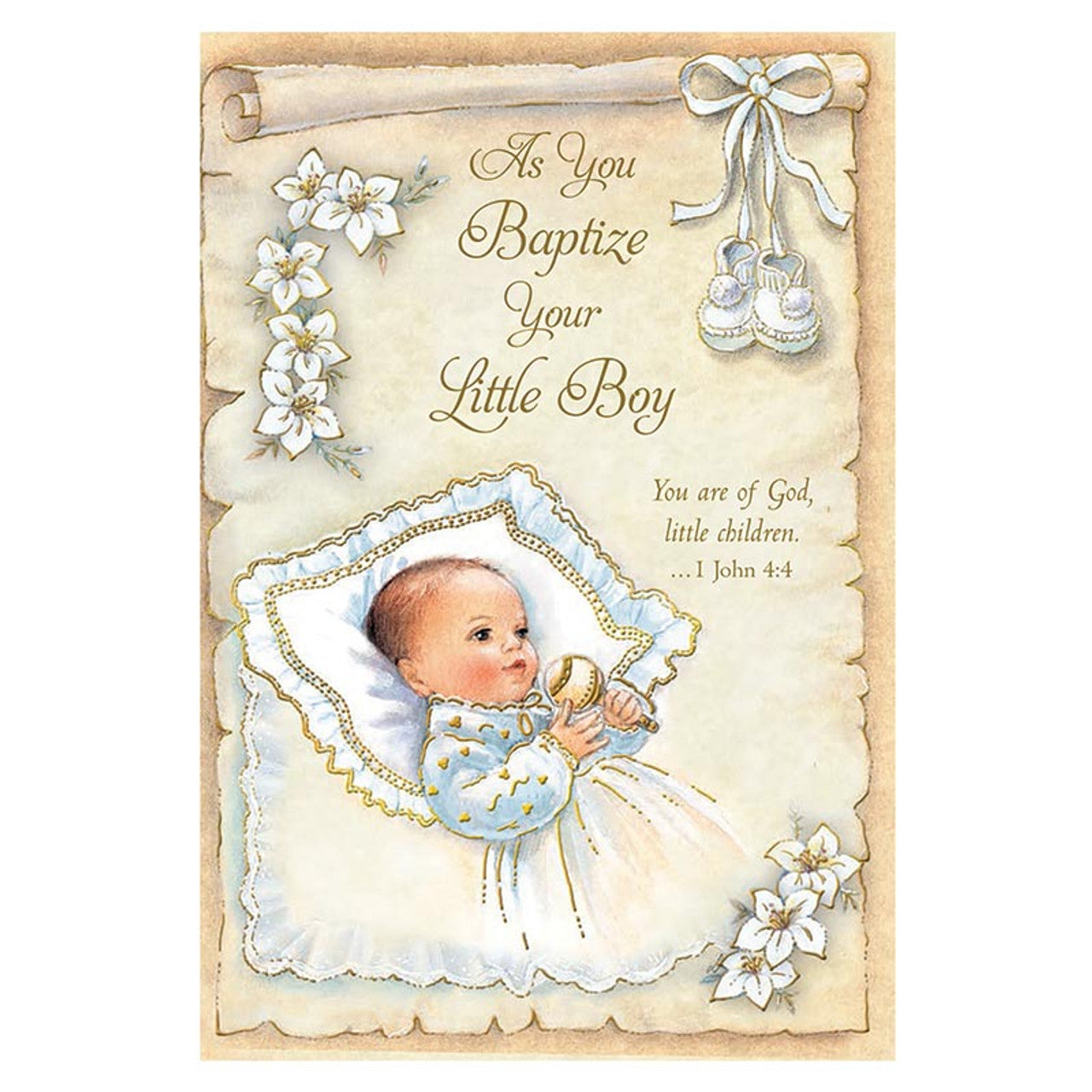 As You Baptize Your Little Boy Card