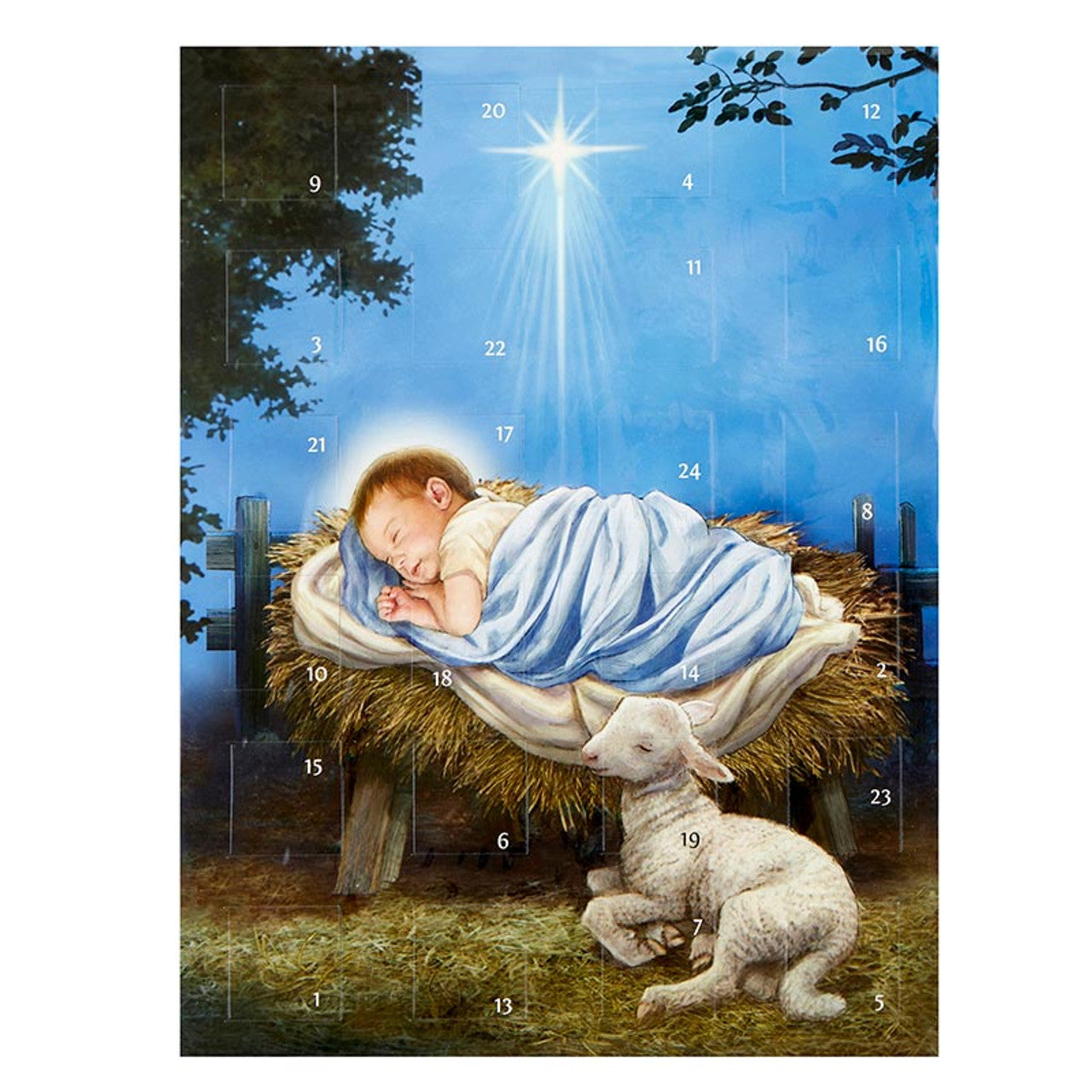 Baby Jesus with Lamb Advent Calendar