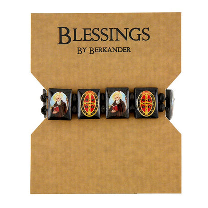 Saint Benedict Wood Bracelet