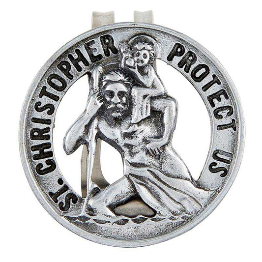 Saint Christopher Visor Clips