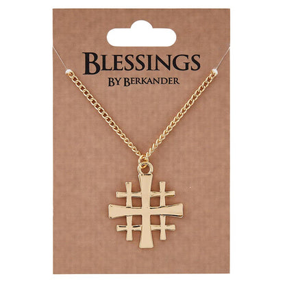 Jerusalem Cross Pendant Necklace