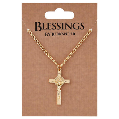 Saint Benedict Crucifix Pendant Necklace