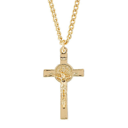 Saint Benedict Crucifix Pendant Necklace