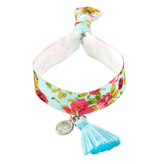 Miraculous Dangle Fabric Bracelet With Tassel