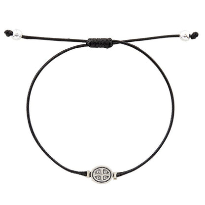 Saint Benedict Charm Adjustable Bracelet