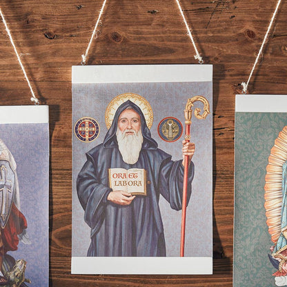 Saint Benedict Canvas Wall Hang