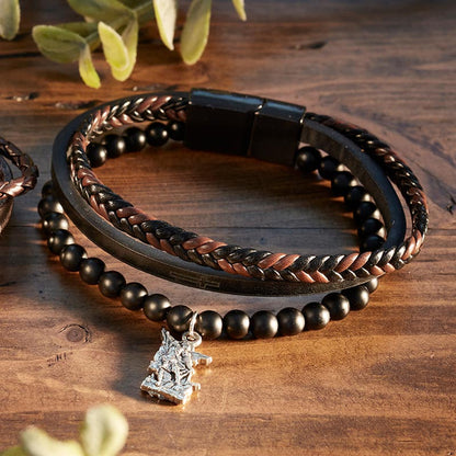 Saint Michael Bracelet Stack