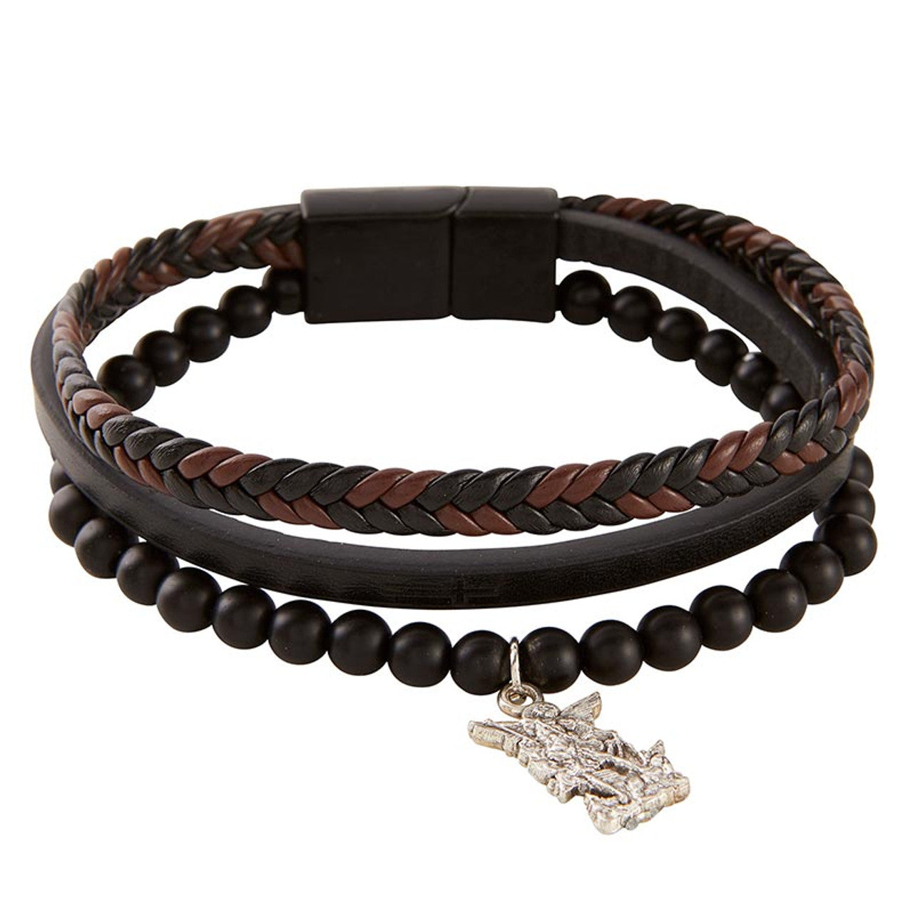 Saint Michael Bracelet Stack