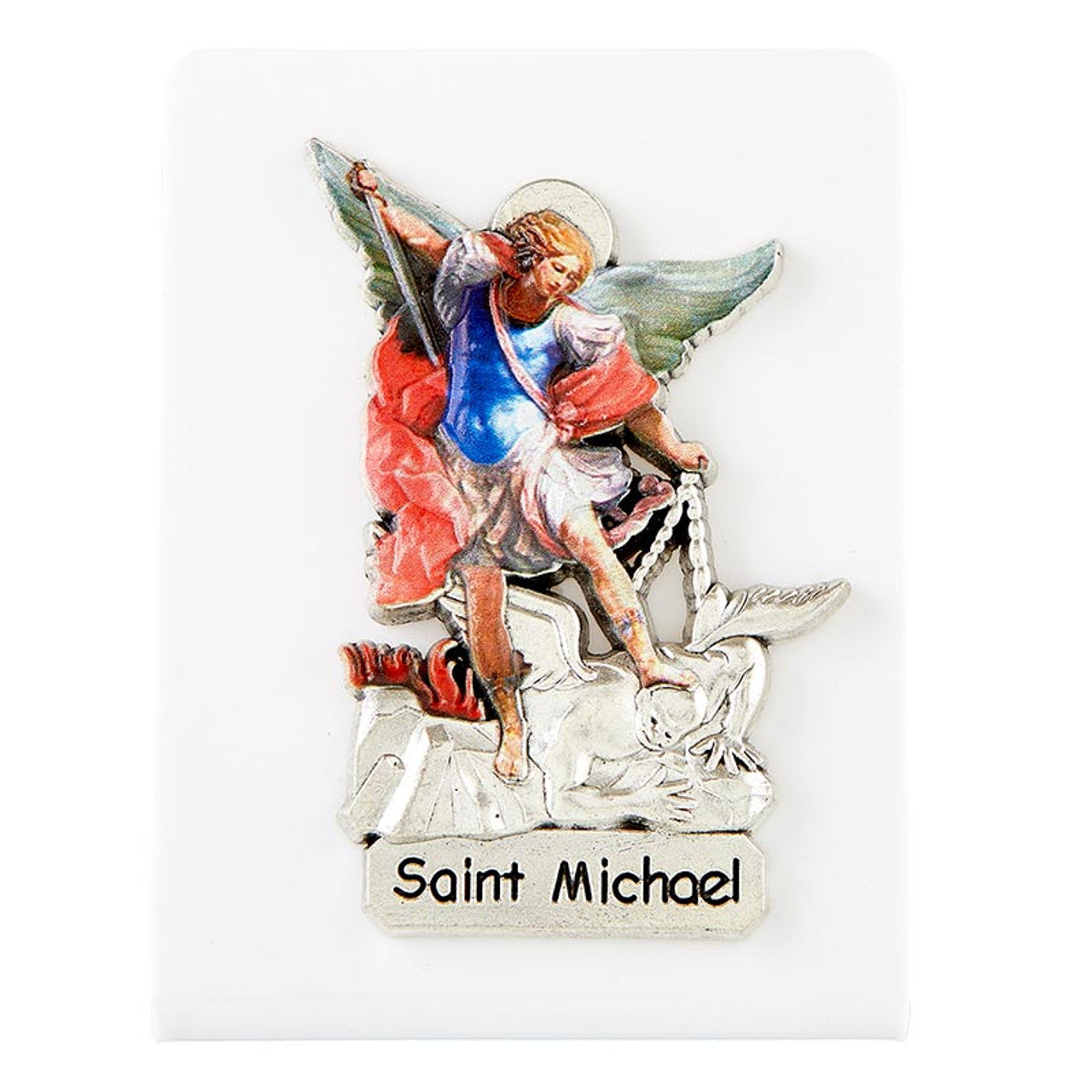 Saint Michael Desk Plaque