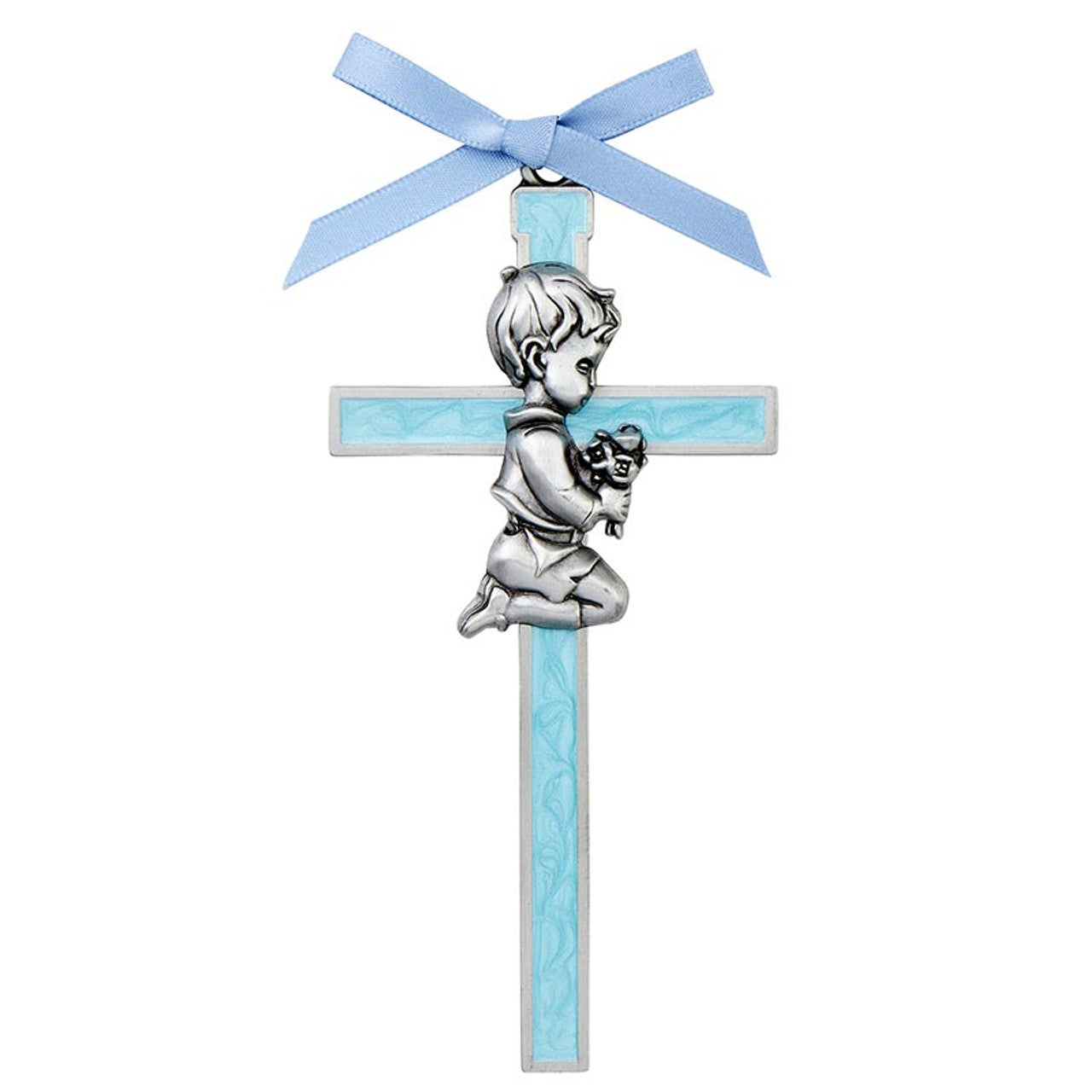 Crib Cross for Boy, Blue