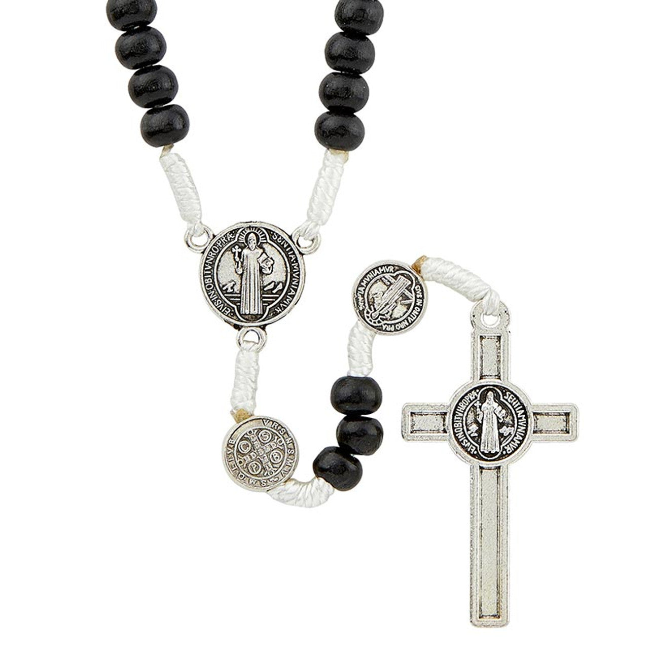 Saint Benedict Rosary - Black