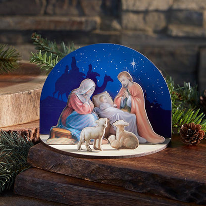 Holy Family Nativity 3D Desk Stand