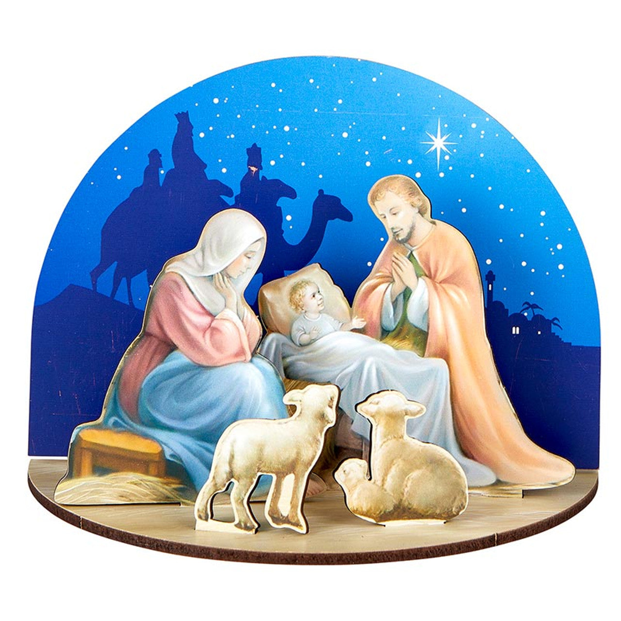 Holy Family Nativity 3D Desk Stand