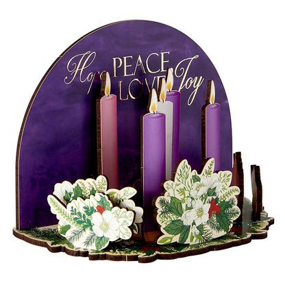 Nativity Advent Candles 3D Desk Stand