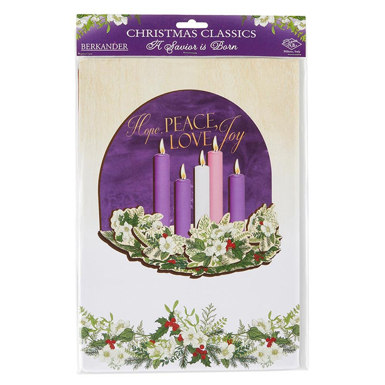 Nativity Advent Candles 3D Desk Stand