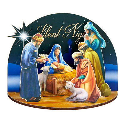 Nativity and Three Kings 3D Desk Stand