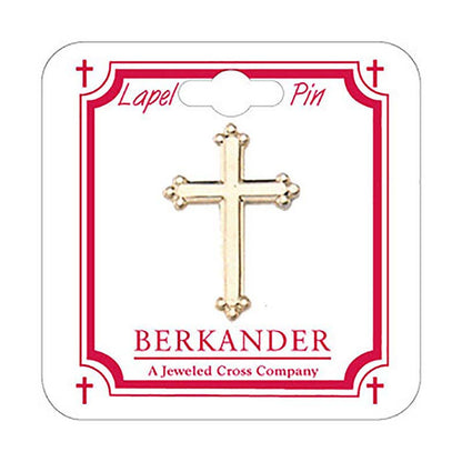 Budded Cross Lapel Pin  (BK-P10091)