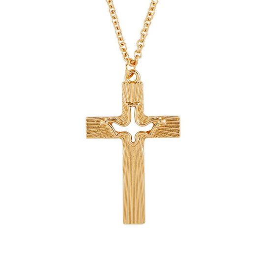 Holy Spirit Cross Necklace (BK-P10213)