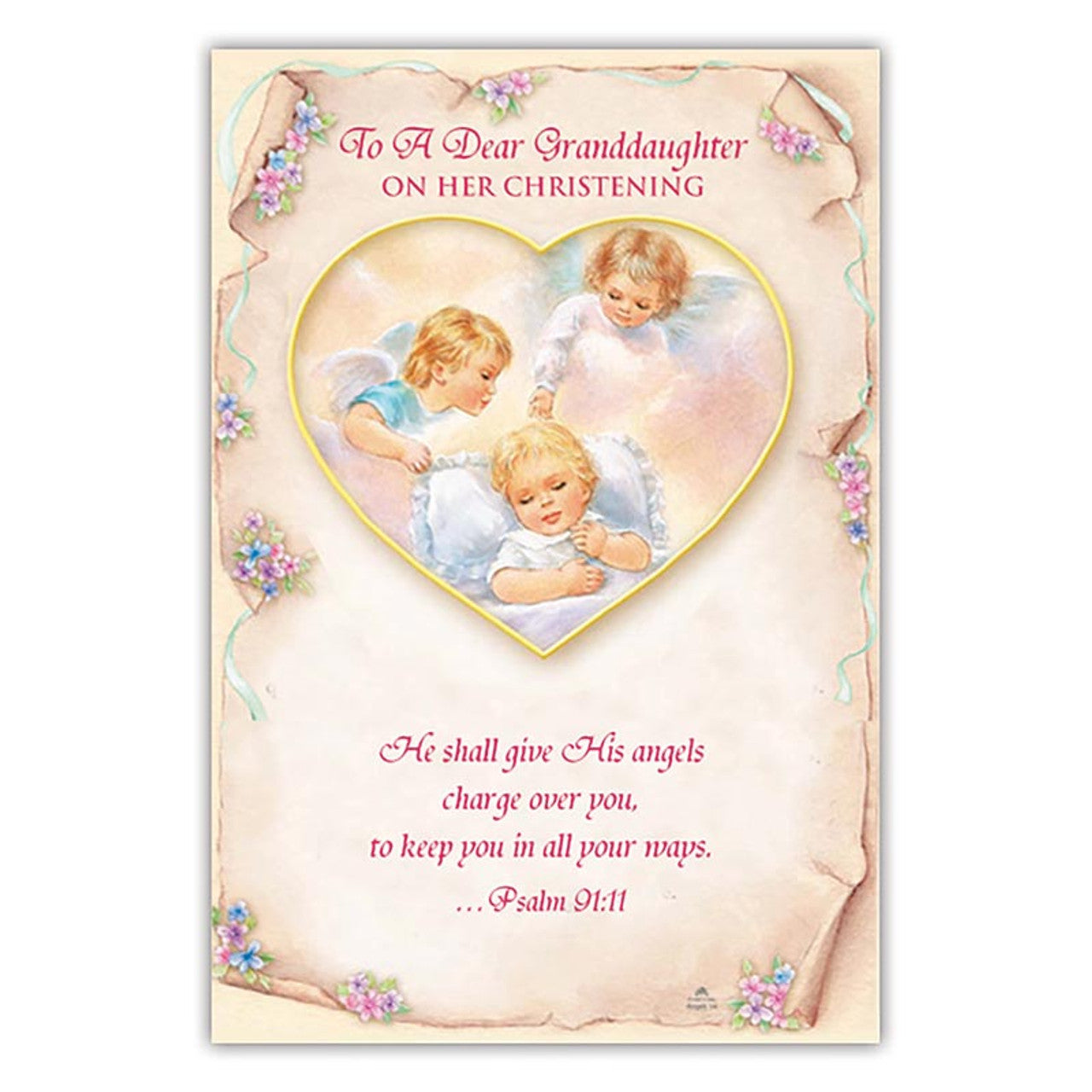 To a Dear Granddaughter on Her Christening Card