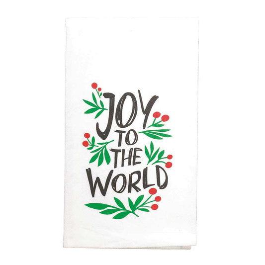 Joy To The World Cotton Flour Sack Towel